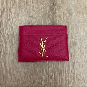 Authentic YSL Leather Card Holder